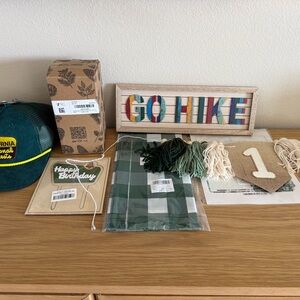 Mountain / camp theme birthday decor